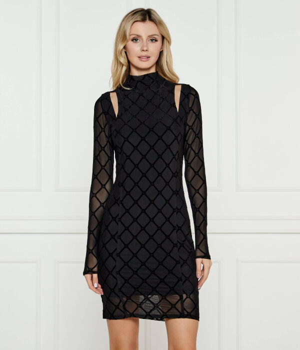 Платье Hugo полупрозрачное с узором, черный
Платье Hugo полупрозрачное с узором, черный