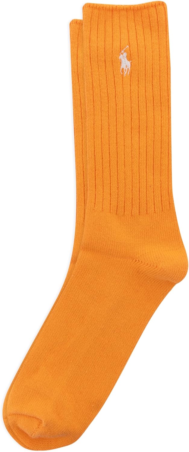 POLO RALPH LAUREN мужские хлопковые ребристые носки, Neon Orange
POLO RALPH LAUREN мужские хлопковые ребристые носки, Neon Orange