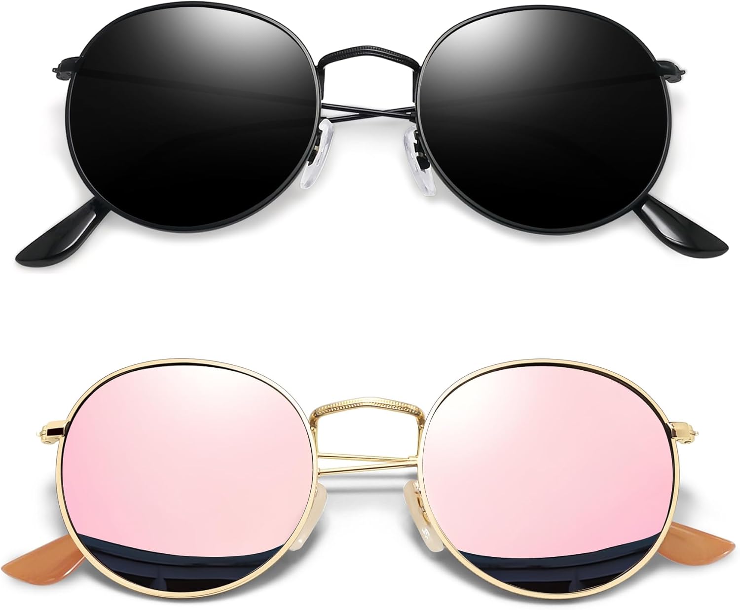Винтажные круглые солнцезащитные очки Joopin для женщин, ретро-стиль, поляризованные солнцезащитные очки с защитой UV400, круглые солнцезащитные очки для мужчин, A08- Black + Pink Mirrored
Винтажные круглые солнцезащитные очки Joopin для женщин, ретро-стиль, поляризованные солнцезащитные очки с защитой UV400, круглые солнцезащитные очки для мужчин, A08- Black + Pink Mirrored
