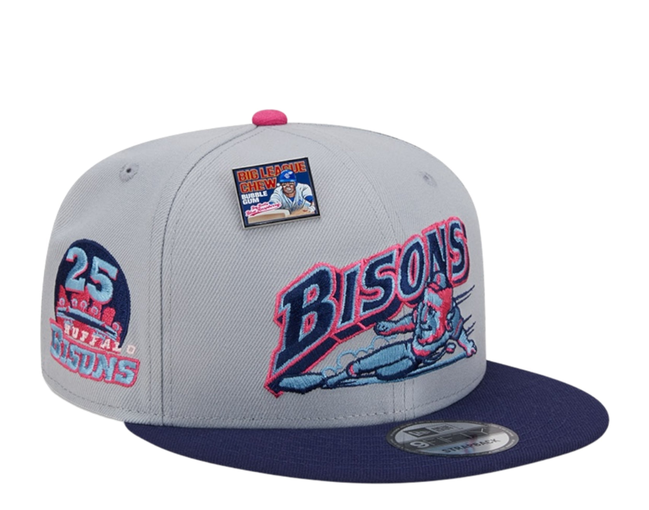 Кепка New Era x Big League Chew Buffalo Bisons 9FIFTY Snapback MiLB 60506755, серый
Кепка New Era x Big League Chew Buffalo Bisons 9FIFTY Snapback MiLB 60506755, серый