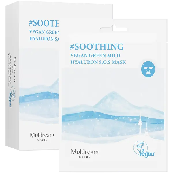 Увлажняющая тканевая маска для лица, 25 мл Muldream Vegan green mild
Увлажняющая тканевая маска для лица, 25 мл Muldream Vegan green mild