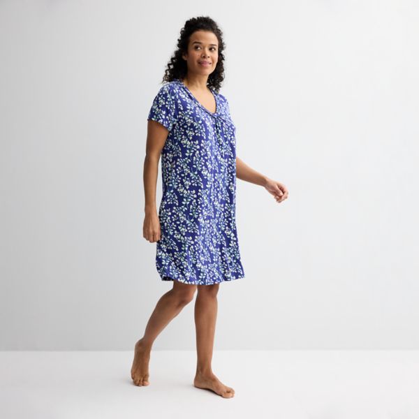 Женская ночная сорочка с принтом и коротким рукавом Croft & Barrow, цвет tansy floral
Женская ночная сорочка с принтом и коротким рукавом Croft & Barrow, цвет tansy floral