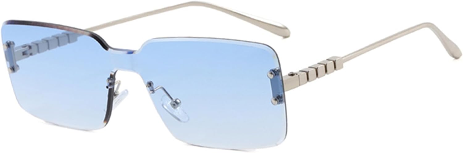 bullabulling Модные солнцезащитные очки без оправы, прямоугольной формы, для женщин и мужчин, квадратной формы, сверхлегкие, с защитой от УФ-излучения UV400, унисекс, C7
bullabulling Модные солнцезащитные очки без оправы, прямоугольной формы, для женщин и мужчин, квадратной формы, сверхлегкие, с защитой от УФ-излучения UV400, унисекс, C7