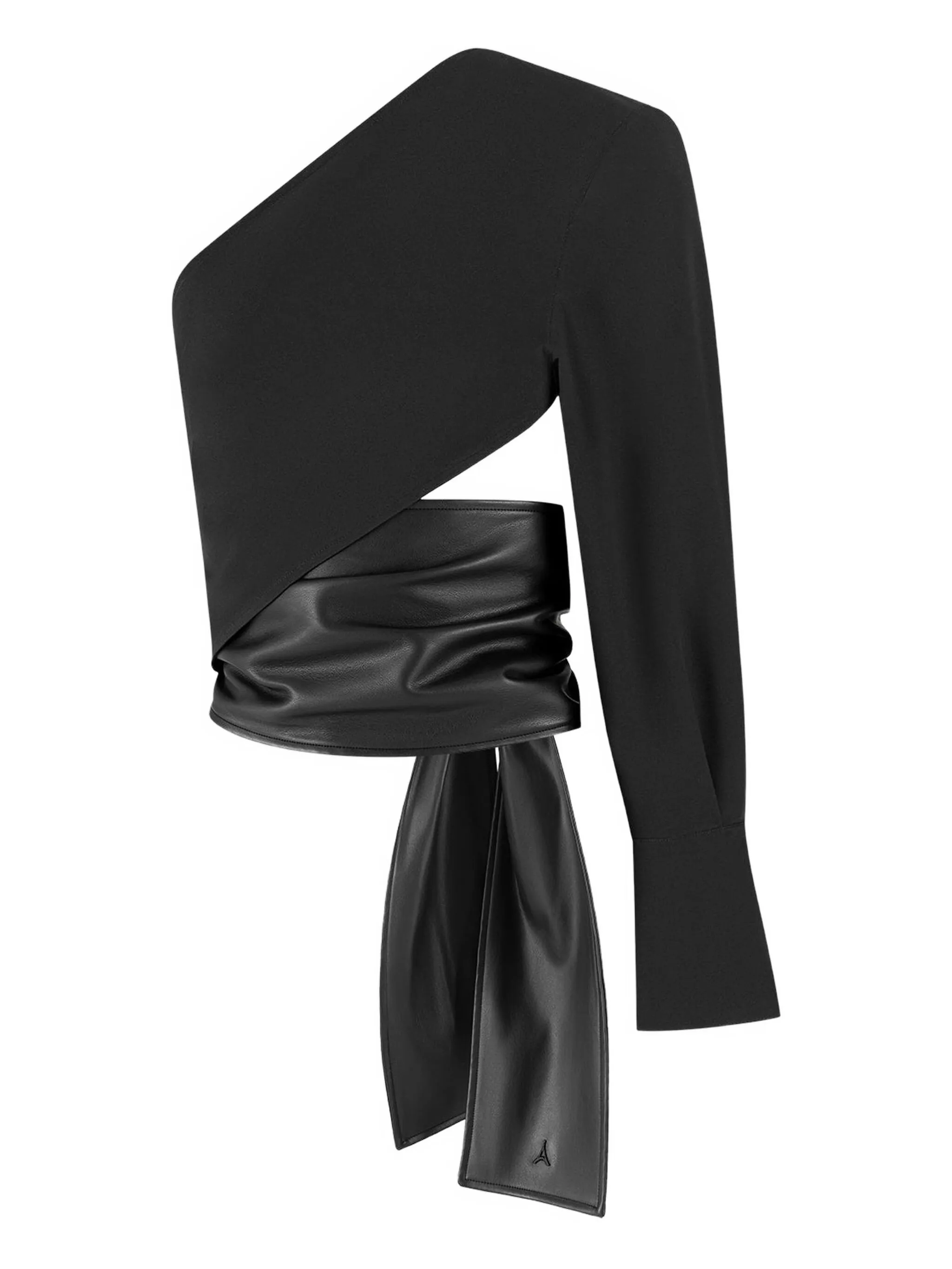 Кожаный топ Coralie с запахом Manière De Voir, черный
Кожаный топ Coralie с запахом Manière De Voir, черный