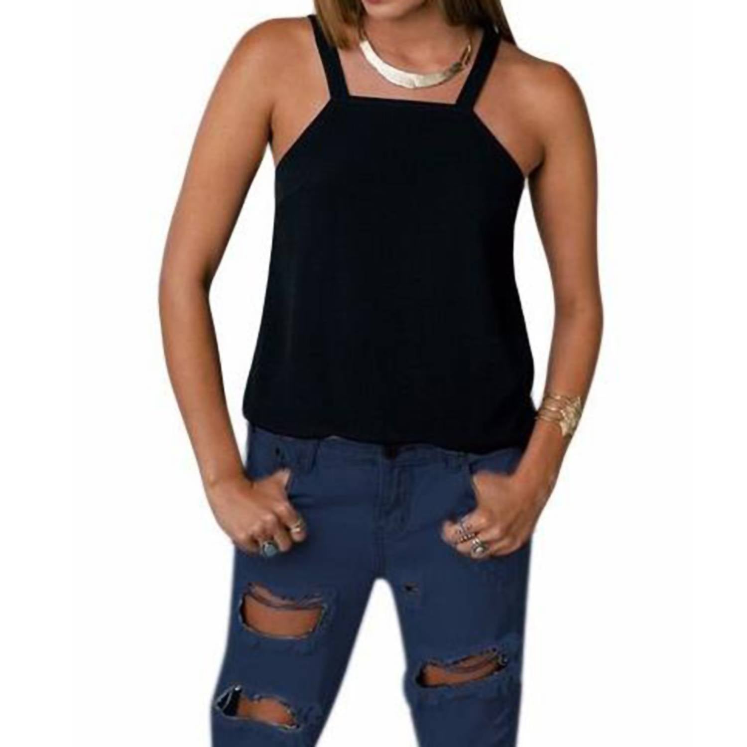 Футболка в стиле фартука с бумажными самолетиками черного цвета MINKPINK
Футболка в стиле фартука с бумажными самолетиками черного цвета MINKPINK