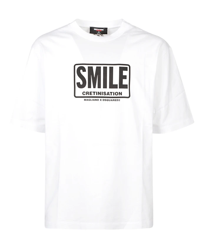 Футболка с короткими рукавами и логотипом, белая. Dsquared2, белый
Футболка с короткими рукавами и логотипом, белая. Dsquared2, белый
