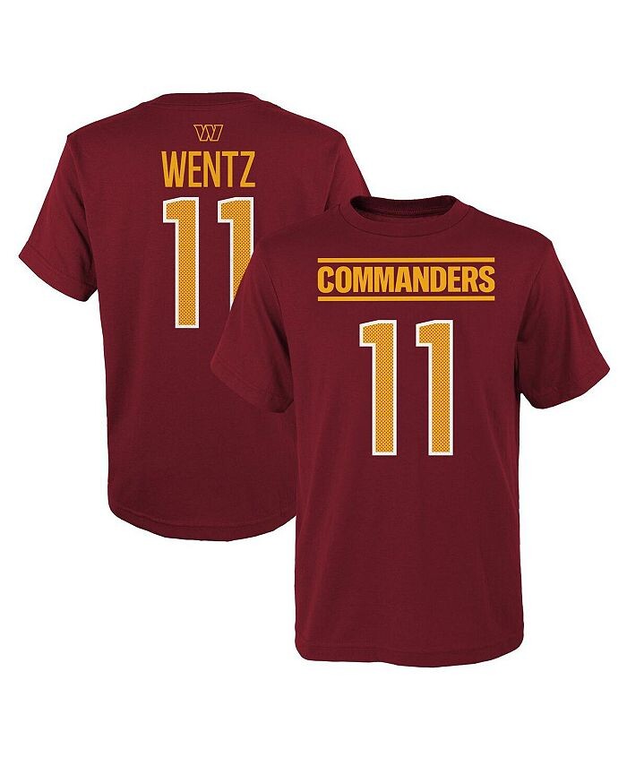 Футболка Big Boys Carson Wentz Burgundy Washington Commanders Mainliner с именем и номером игрока Outerstuff, красный
Футболка Big Boys Carson Wentz Burgundy Washington Commanders Mainliner с именем и номером игрока Outerstuff, красный