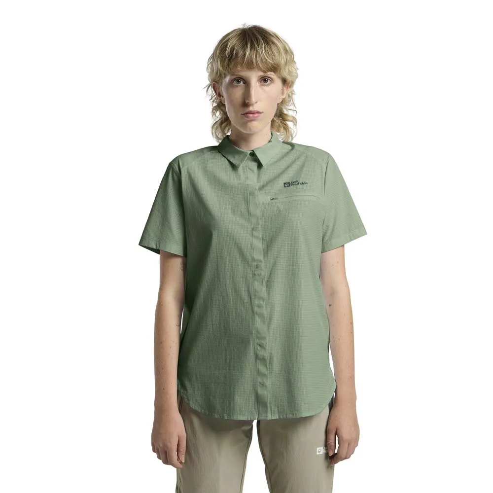 Рубашка с коротким рукавом Jack Wolfskin Vandra, зеленый
Рубашка с коротким рукавом Jack Wolfskin Vandra, зеленый