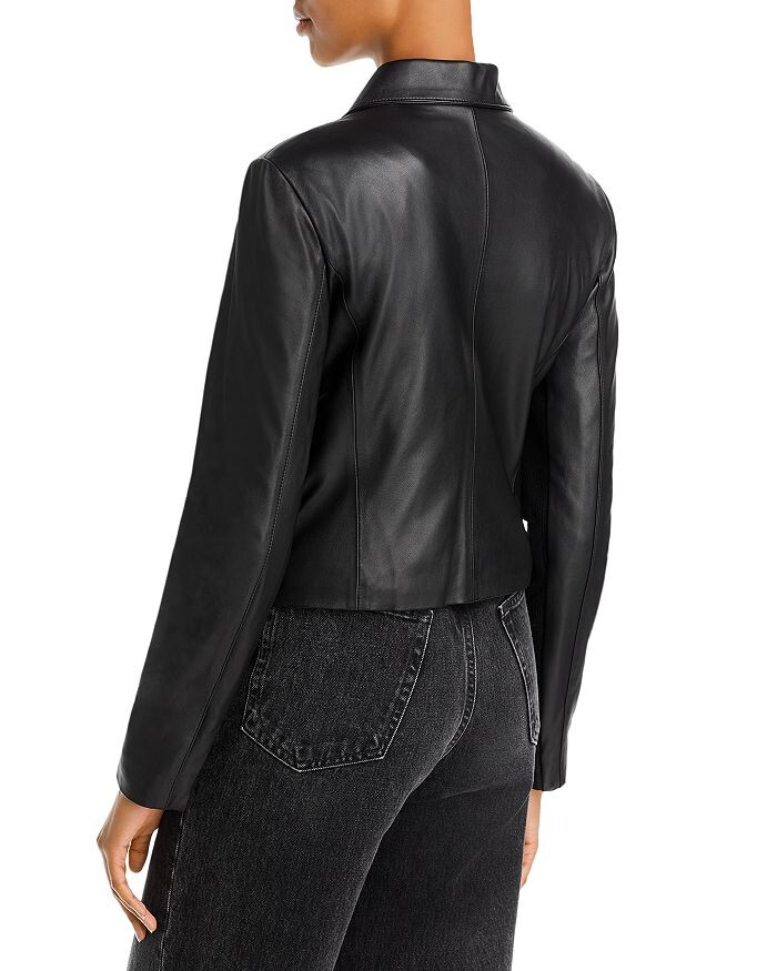 Классическая кожаная куртка Vince, черный
Классическая кожаная куртка Vince, черный