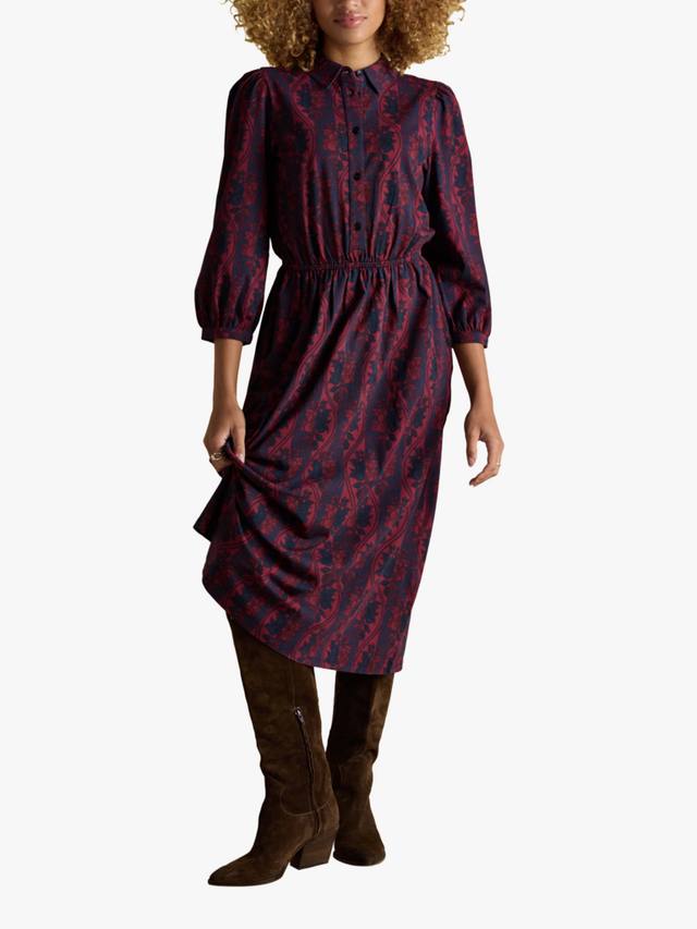 Флоральное миди-платье-рубашка Joules, Berry/Multi
Флоральное миди-платье-рубашка Joules, Berry/Multi