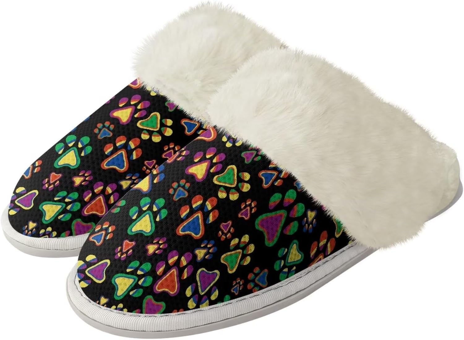 Мягкие тапочки для женщин и мужчин, зимние теплые домашние тапочки на скользкой подошве, унисекс, мягкие плюшевые, закрытый носок, для дома, ванной или отеля Watdotory, Colorful Dog Paw
Мягкие тапочки для женщин и мужчин, зимние теплые домашние тапочки на скользкой подошве, унисекс, мягкие плюшевые, закрытый носок, для дома, ванной или отеля Watdotory, Colorful Dog Paw