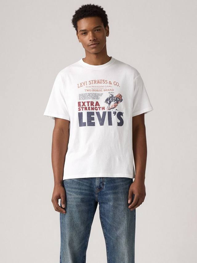 Хлопковая винтажная футболка с коротким рукавом и принтом Levi's, Poster White
Хлопковая винтажная футболка с коротким рукавом и принтом Levi's, Poster White