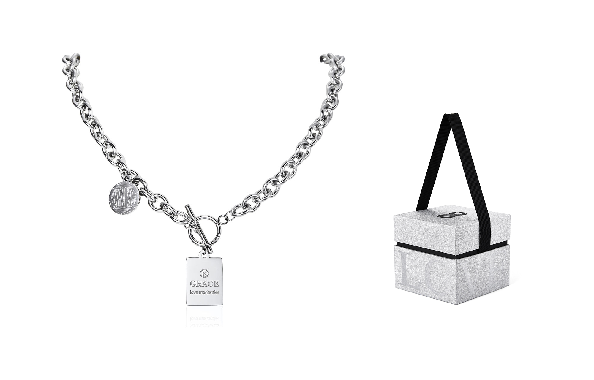 Титановая стальная цепь унисекс Zeroline, белый
Титановая стальная цепь унисекс Zeroline, белый