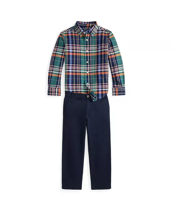 Комплект из двух предметов: футболка-поло и брюки для регби Polo Bear для малышей и мальчиков Polo Ralph Lauren, мультиколор 
Комплект из двух предметов: футболка-поло и брюки для регби Polo Bear для малышей и мальчиков Polo Ralph Lauren, мультиколор