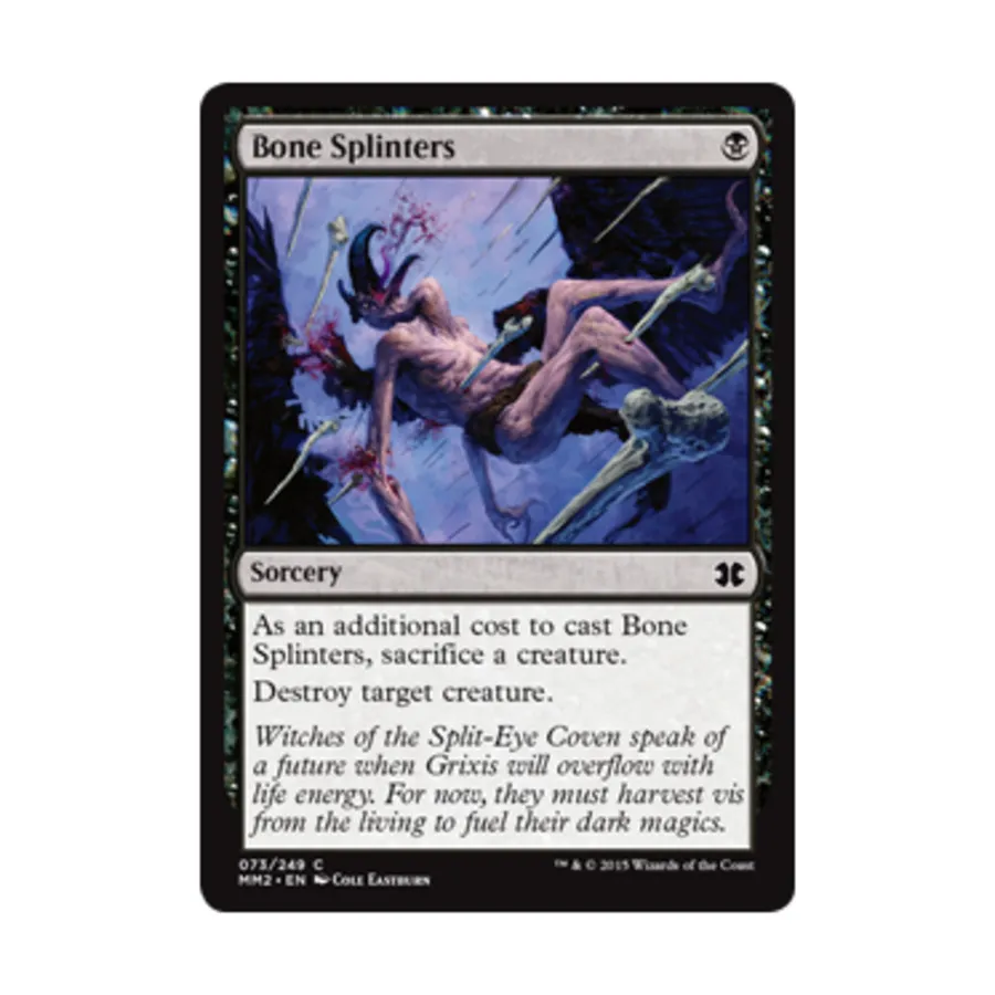 CCG Осколки костей (С) (Фольга), MTG - Modern Masters 2015
CCG Осколки костей (С) (Фольга), MTG - Modern Masters 2015