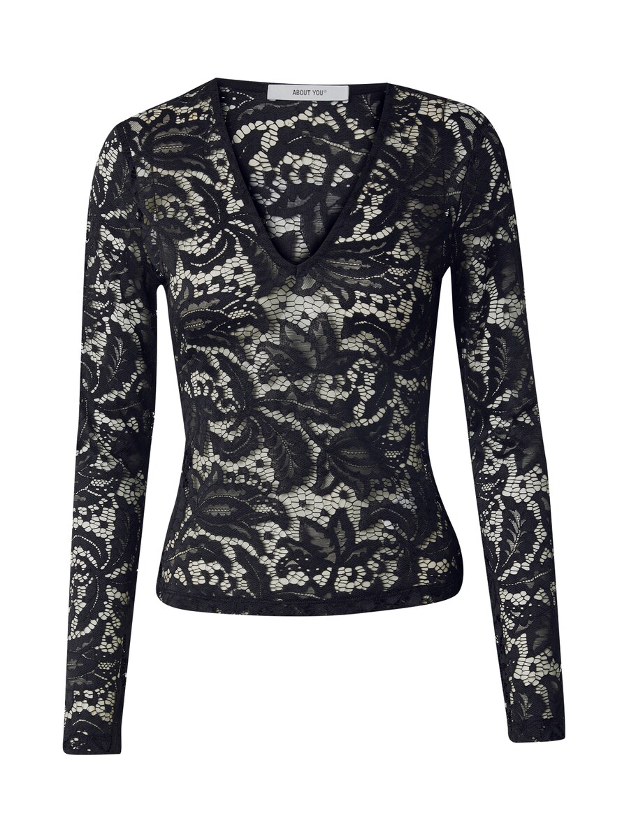 Лонгслив ABOUT YOU Shirt Samantha, черный 
Лонгслив ABOUT YOU Shirt Samantha, черный
