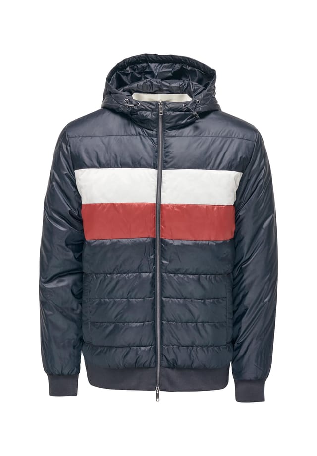 Куртка стеганая Kobe с подкладкой на капюшоне карманами и двухсторонней молнией Only & Sons, синий
Куртка стеганая Kobe с подкладкой на капюшоне карманами и двухсторонней молнией Only & Sons, синий