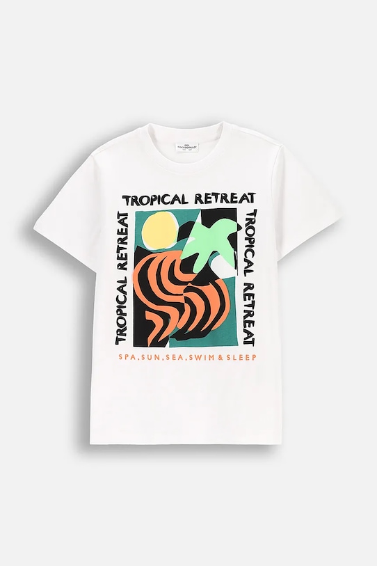 Детская хлопковая футболка Coccodrillo, белый
Детская хлопковая футболка Coccodrillo, белый