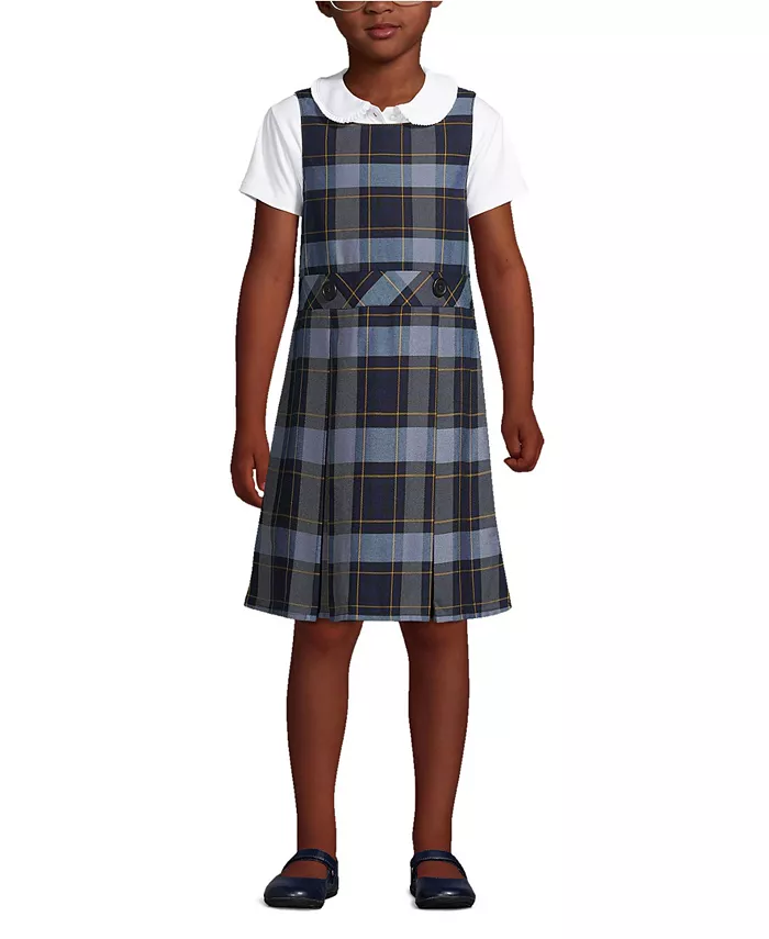 Школьная форма для девочек-подростков: клетчатое платье-джемпер до колен Lands' End, синий
Школьная форма для девочек-подростков: клетчатое платье-джемпер до колен Lands' End, синий