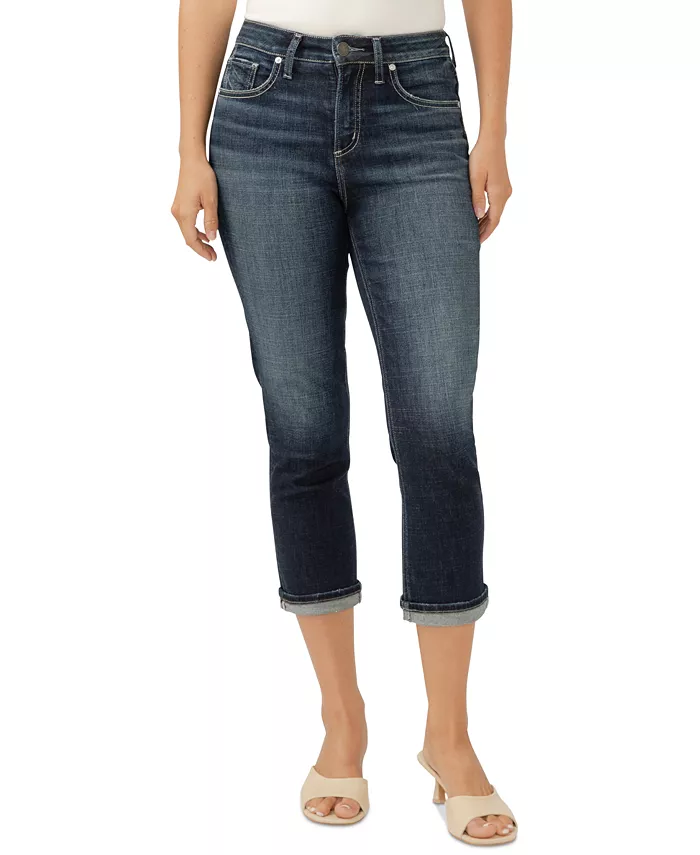 Женские джинсы-капри Avery с высокой посадкой и зауженным силуэтом Silver Jeans Co., синий
Женские джинсы-капри Avery с высокой посадкой и зауженным силуэтом Silver Jeans Co., синий