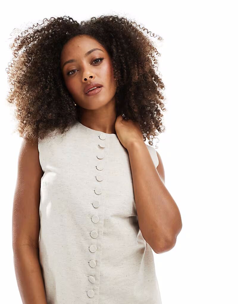 Топ Narrated Longline button up top in natural ecru
Топ Narrated Longline button up top in natural ecru