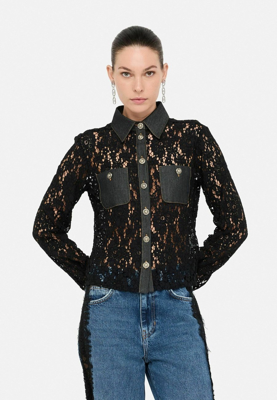 Блуза LIU JO Button-down blouse, Black
Блуза LIU JO Button-down blouse, Black