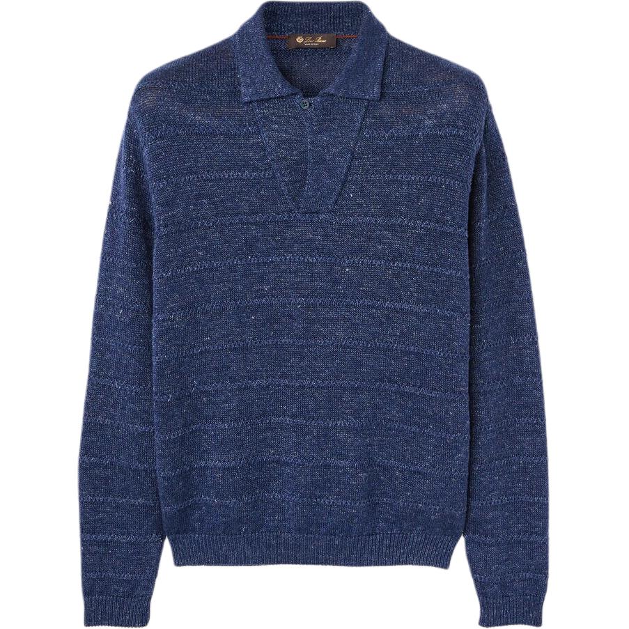 Рубашка-поло в рубчик Loro Piana, синий
Рубашка-поло в рубчик Loro Piana, синий