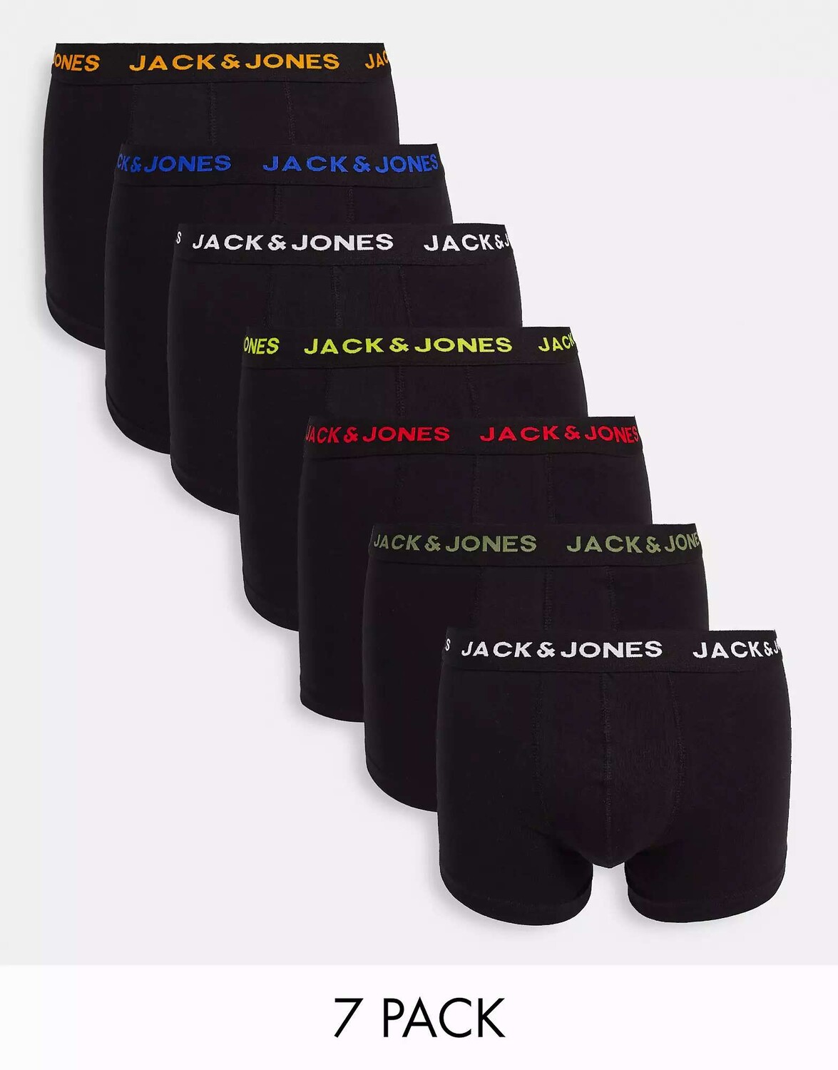 Пара плавок Jack & Jones черного цвета с цветным логотипом на поясе
Пара плавок Jack & Jones черного цвета с цветным логотипом на поясе