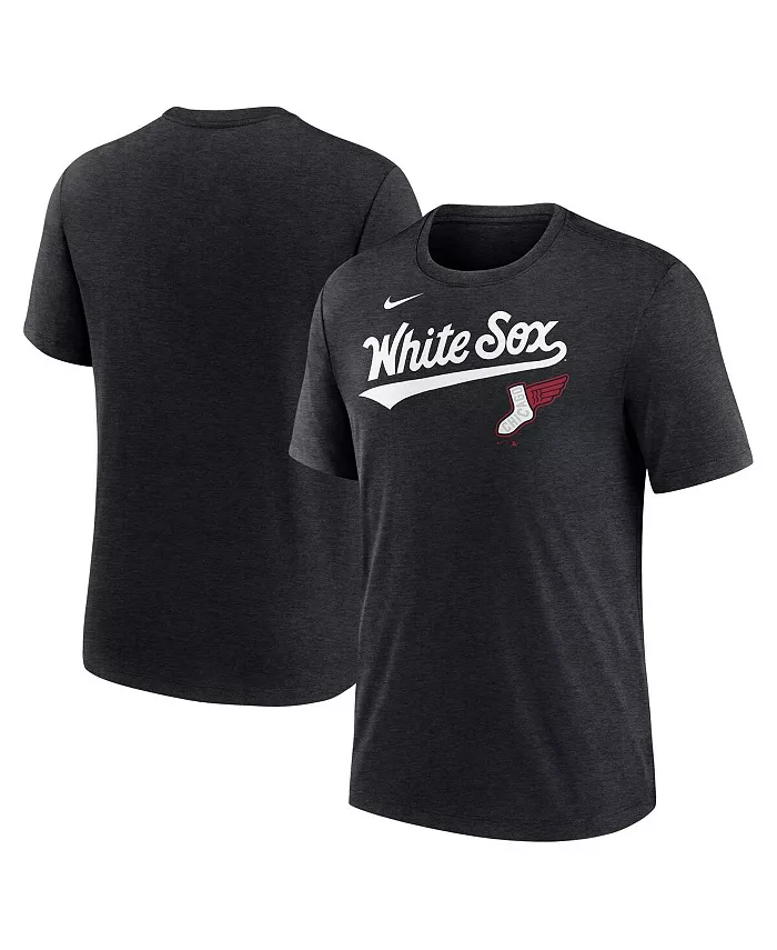 Мужская футболка Heather Black Chicago White Sox 2025 City Connect из трикотажа Tri-Blend Nike
Мужская футболка Heather Black Chicago White Sox 2025 City Connect из трикотажа Tri-Blend Nike