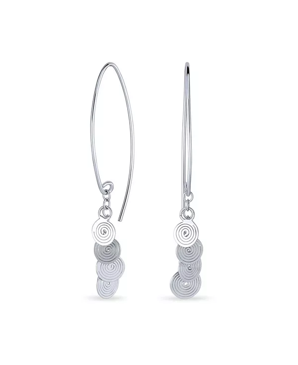 Серьги-Нитки геометрической формы с закрученными дисками и пайетками в стиле бохо-бали из серебра 925 пробы Bling Jewelry, silver
Серьги-Нитки геометрической формы с закрученными дисками и пайетками в стиле бохо-бали из серебра 925 пробы Bling Jewelry, silver