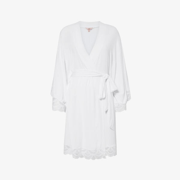 Халат mariana из эластичного джерси с завязками на талии Eberjey, белый
Халат mariana из эластичного джерси с завязками на талии Eberjey, белый