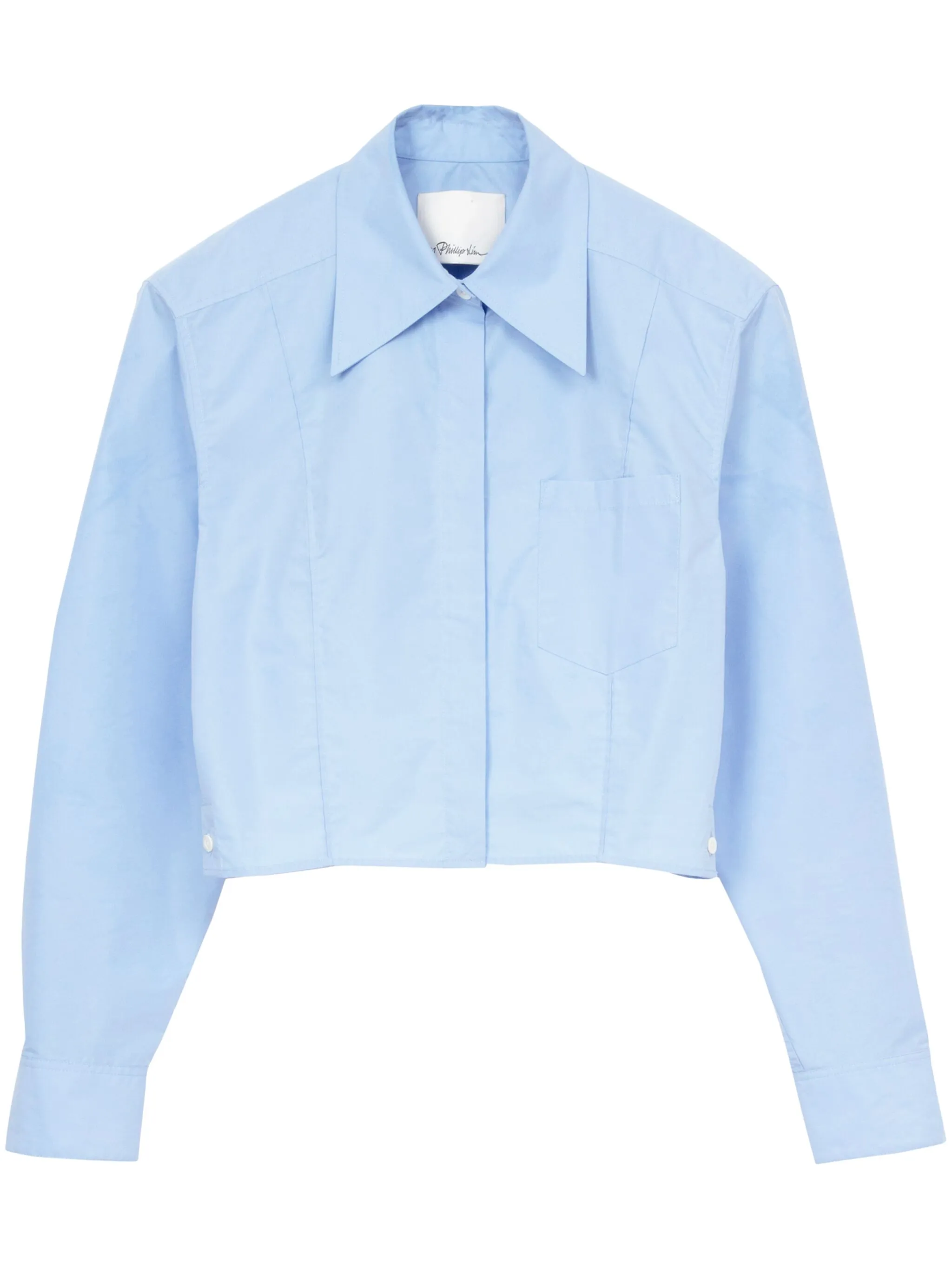 Укороченная рубашка с длинными рукавами 3.1 Phillip Lim, синий
Укороченная рубашка с длинными рукавами 3.1 Phillip Lim, синий