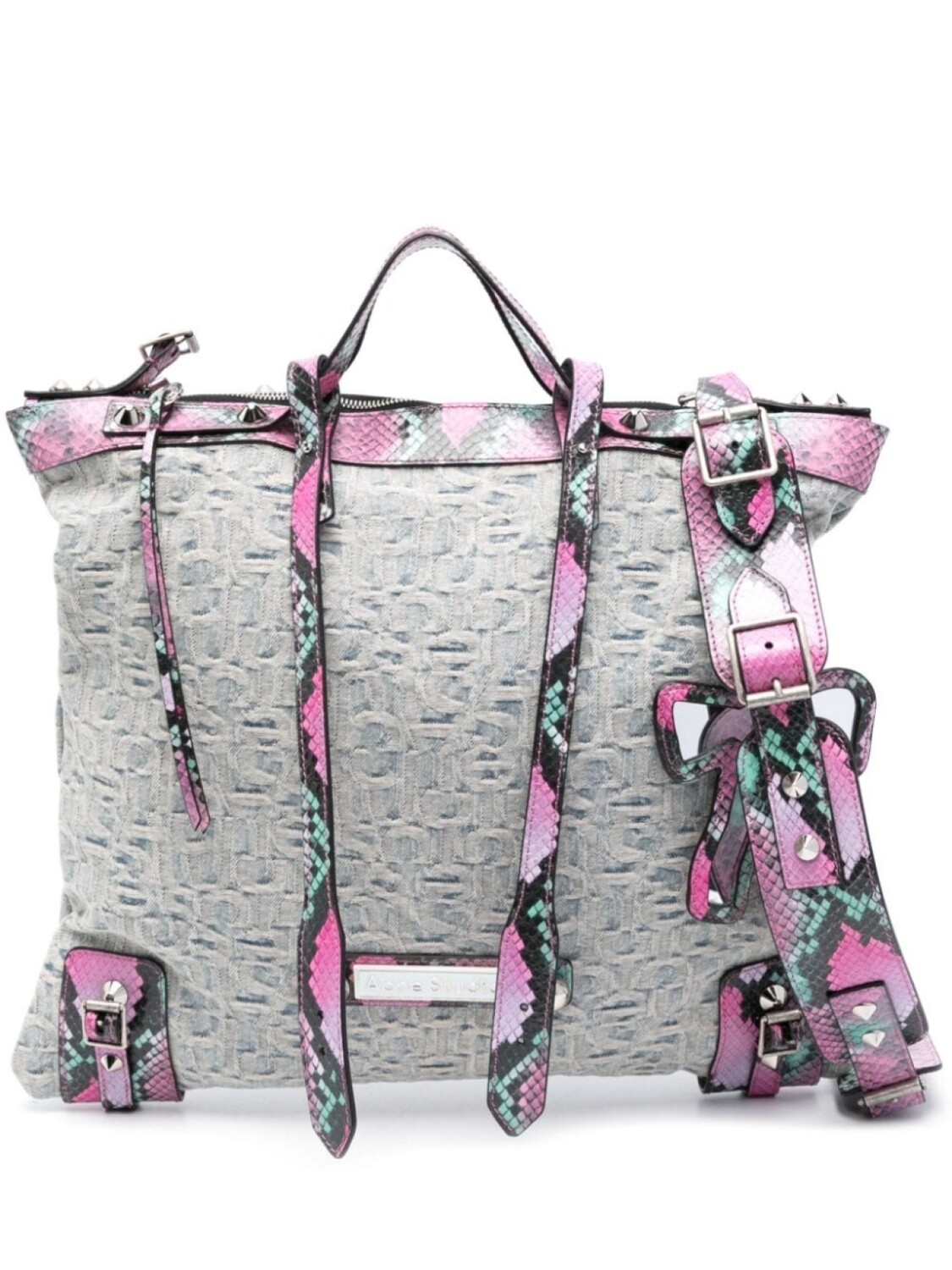 Джинсовая сумка-тоут с монограммой Acne Studios, синий
Джинсовая сумка-тоут с монограммой Acne Studios, синий