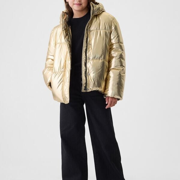 Стеганая куртка с металлическим эффектом Gap, золотой
Стеганая куртка с металлическим эффектом Gap, золотой