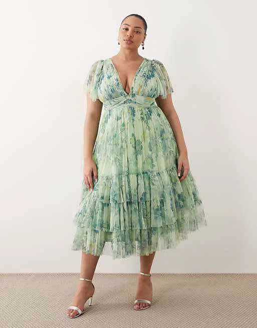 Зеленое платье миди Lace & Beads Madison
Зеленое платье миди Lace & Beads Madison