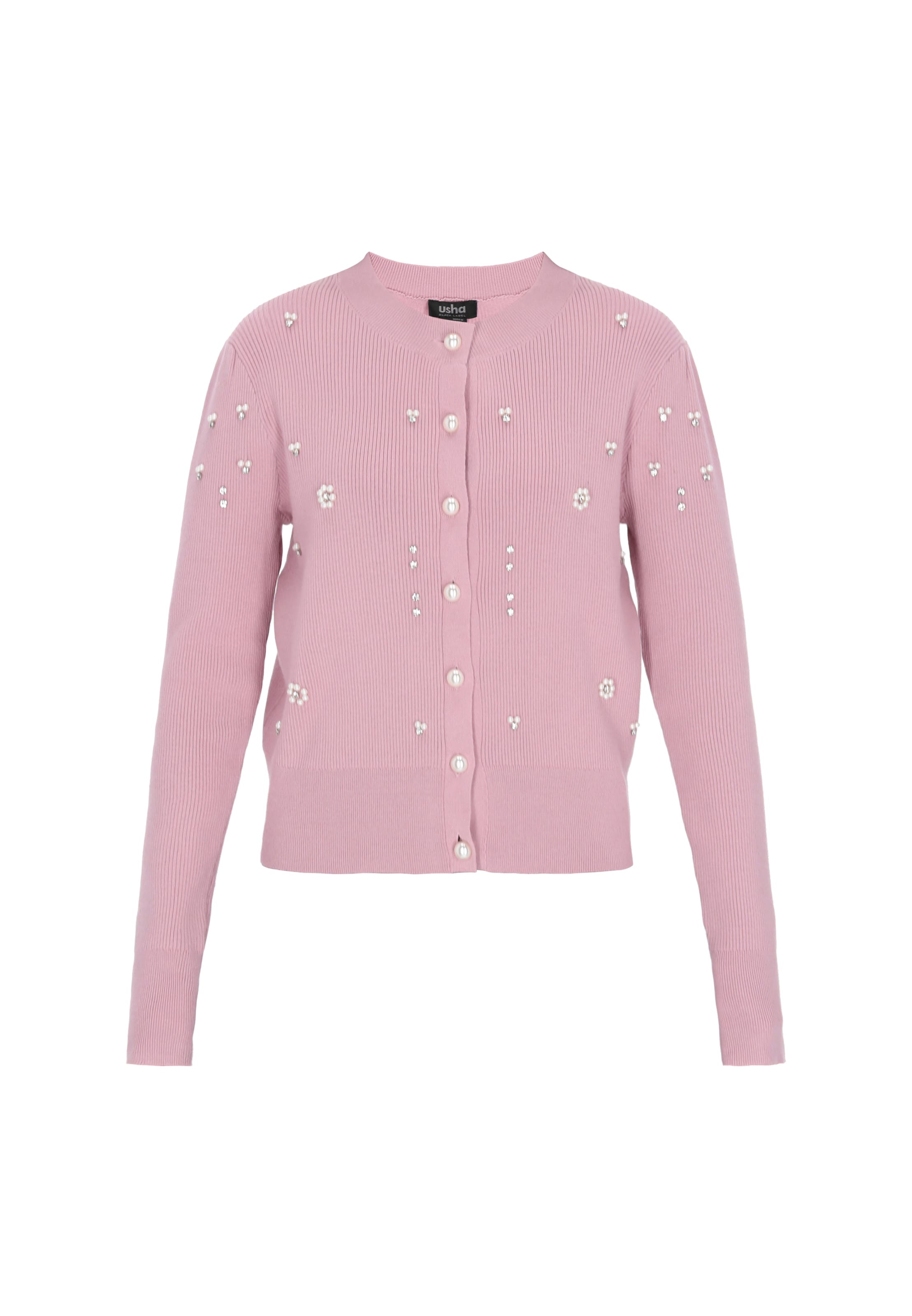 Usha BLACK LABEL Кардиган вяженый в пыльно-розовом цвете
Usha BLACK LABEL Кардиган вяженый в пыльно-розовом цвете