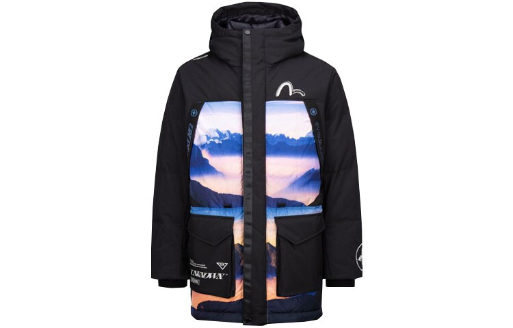 Пуховик мужской черный Evisu, черный
Пуховик мужской черный Evisu, черный