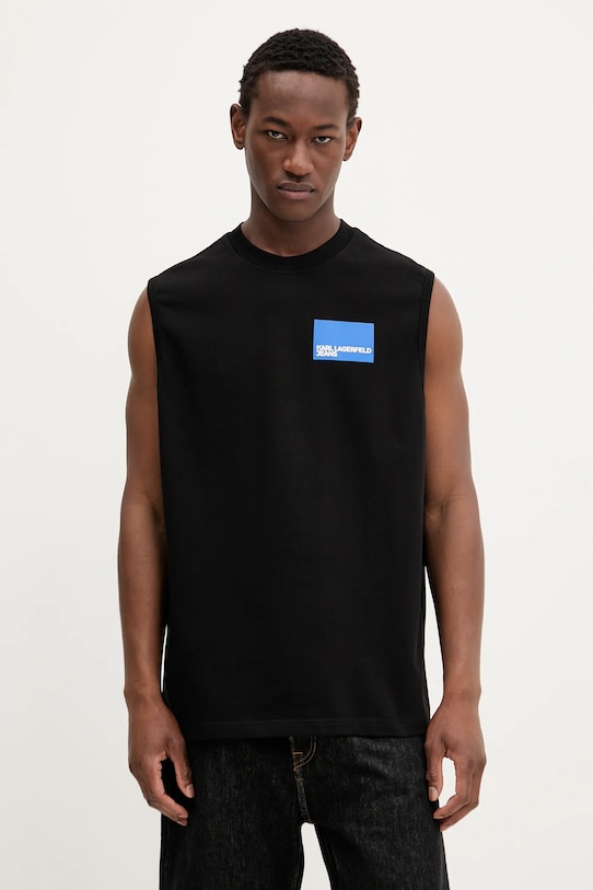 Хлопковая футболка Karl Lagerfeld Jeans, черный
Хлопковая футболка Karl Lagerfeld Jeans, черный