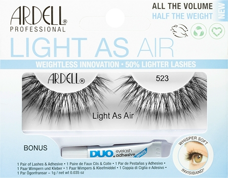 Накладные ресницы с клеем Ardell Light As Air, typ 523 1 g
Накладные ресницы с клеем Ardell Light As Air, typ 523 1 g