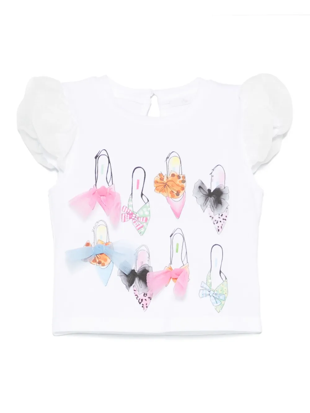 Футболка с бантом Miss Grant Kids, белый 
Футболка с бантом Miss Grant Kids, белый