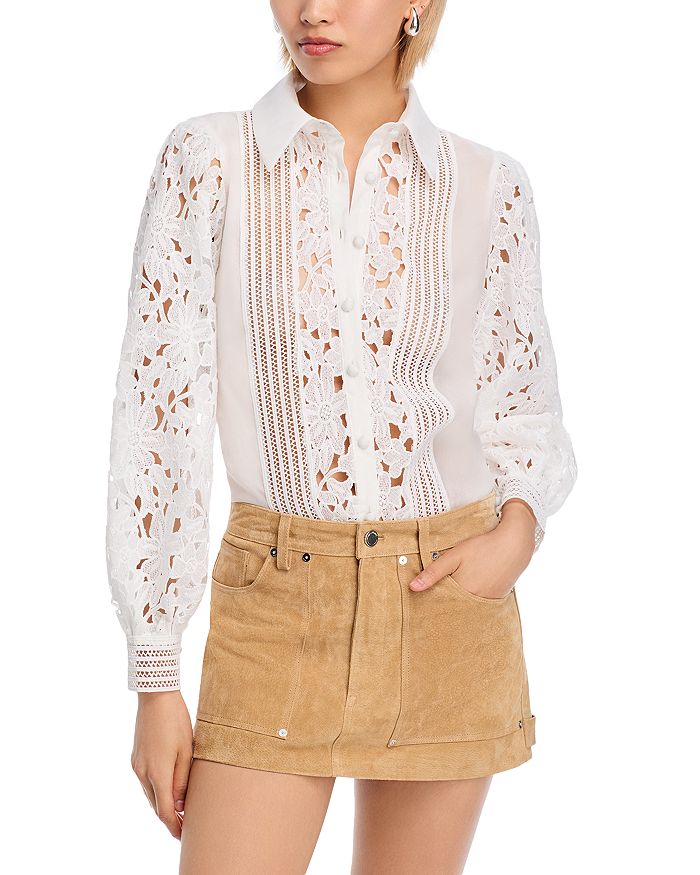 Блузка с кружевными вставками - Exclusive AQUA, белый
Блузка с кружевными вставками - Exclusive AQUA, белый