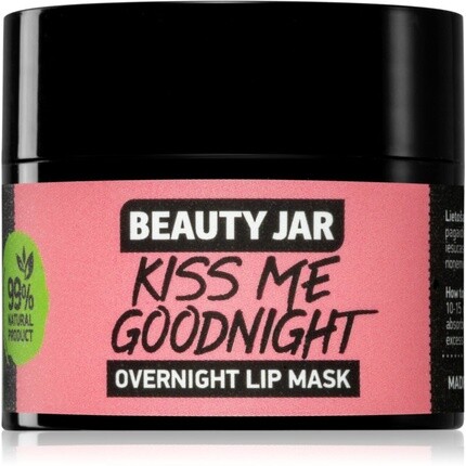 Beauty Jar Kiss Me Goodnight ночная маска для губ - 15 мл
Beauty Jar Kiss Me Goodnight ночная маска для губ - 15 мл