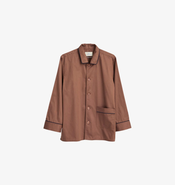 Пижамная рубашка из хлопка с контрастной окантовкой Hay, цвет milk chocolate
Пижамная рубашка из хлопка с контрастной окантовкой Hay, цвет milk chocolate