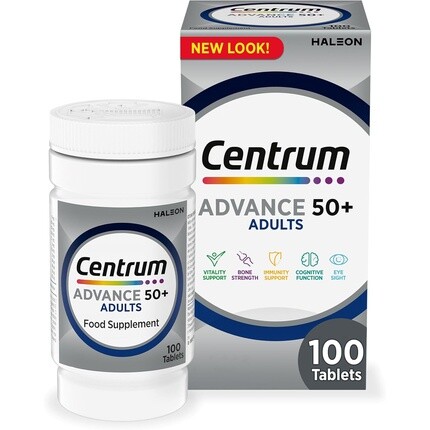 Centrum Advance 50+ мультивитаминные таблетки для мужчин и женщин с 24 незаменимыми питательными веществами, 100 шт.
Centrum Advance 50+ мультивитаминные таблетки для мужчин и женщин с 24 незаменимыми питательными веществами, 100 шт.