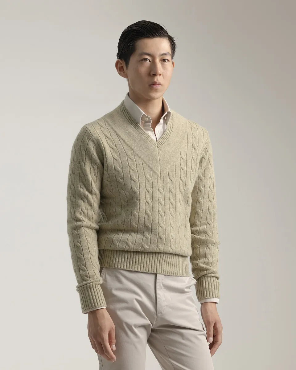 Мужской шерстяной свитер для крикета PuroEgo, светло-зеленый
Мужской шерстяной свитер для крикета PuroEgo, светло-зеленый