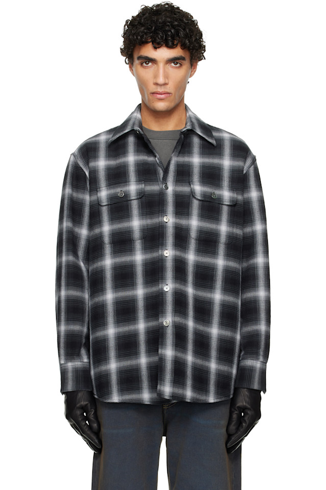 Our Legacy Черно-Белая стеганая рубашка из мха
Our Legacy Черно-Белая стеганая рубашка из мха