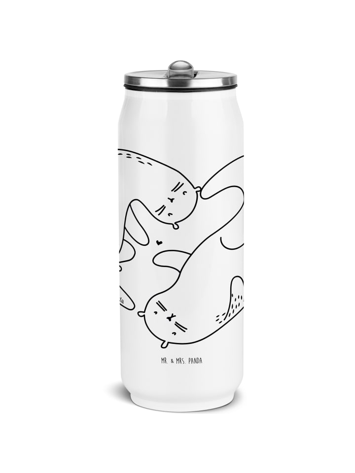 Mr. & Mrs. Panda Бутылка для воды Otter Heart без надписи, белая
Mr. & Mrs. Panda Бутылка для воды Otter Heart без надписи, белая