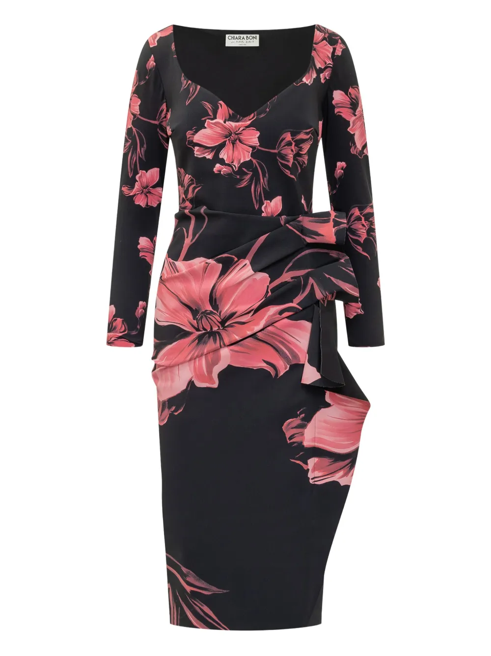 Драпированное платье миди Silvheart с цветочным принтом CHIARA BONI La Petite Robe, черный
Драпированное платье миди Silvheart с цветочным принтом CHIARA BONI La Petite Robe, черный