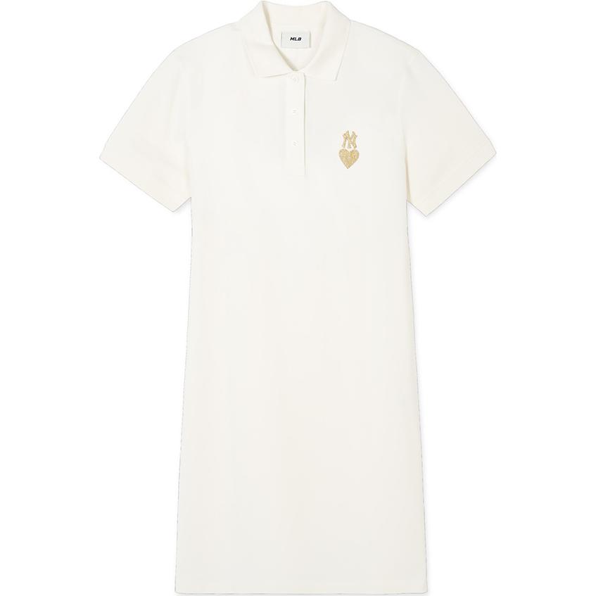 MLB Женское платье с коротким рукавом кремово-белое
MLB Женское платье с коротким рукавом кремово-белое