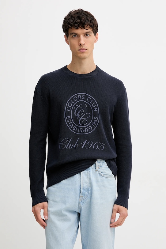 Хлопковый свитер United Colors Of Benetton, темно-синий
Хлопковый свитер United Colors Of Benetton, темно-синий